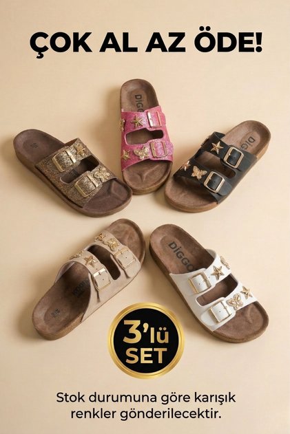 3LÜ Daily Orthopedic Slipper Home & Outdoor Slippers with Accessories