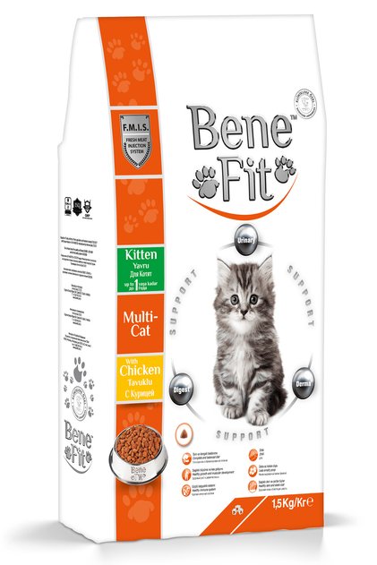 Hrană uscată pisici junior, Super Premium, cu pui, 1.5 kg, dezvoltare și digestie echilibrată