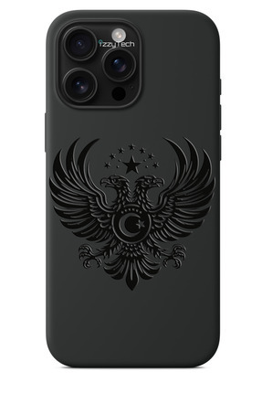 izzytech iPhone 15 Pro Max Uyumlu Siyah Telefon Kılıfı – Kurt Avcı