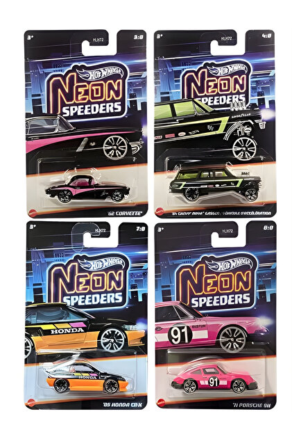HOT WHEELS Neon Speeders 8'li Set - HLH72 - 979F - Fiyatı, Yorumları