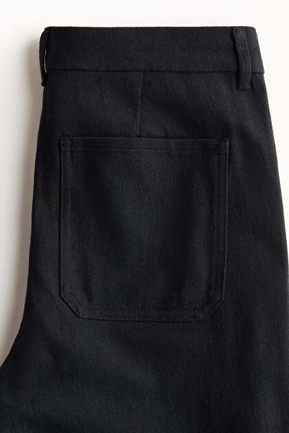H&M Wide twill trousers- Trendyol