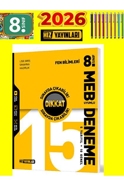 Fenomen Yayıncılık HIZ YAYINCILIK LGS 2026 LGS Fen Bilimleri Branş
