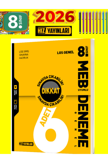 Okyanus Yayınları HIZ LGS KAZAN 8. Sınıf LGS Genel Değerlendirme