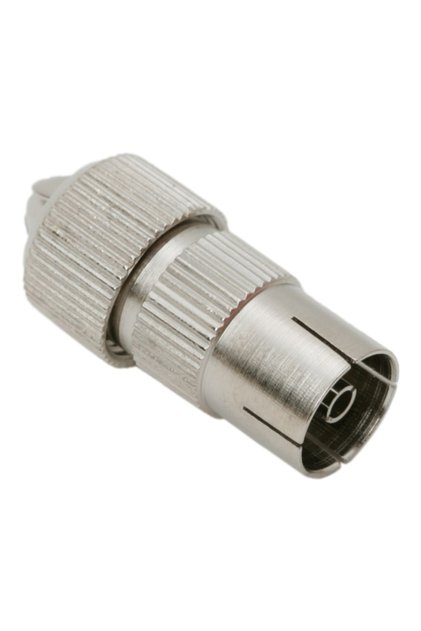Mufa Coaxiala TV Tip Mama Metalica pentru Cablu Antena, Compatibila Universal