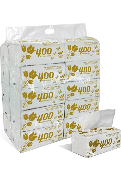 Super Soft Facial Tissue, 400 Sheet x 20, 2-Ply, Total of 8000 Tissues, Pack of 20 Bundles