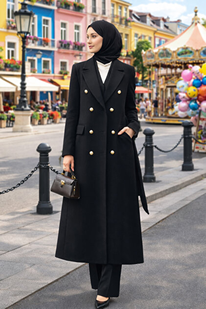 Missemramiss Blazer Trençkot 5347 Siyah - Fiyatı, Yorumları