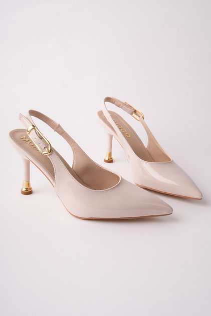 Chic Pointed Toe Open Back Women's Heeled Shoes