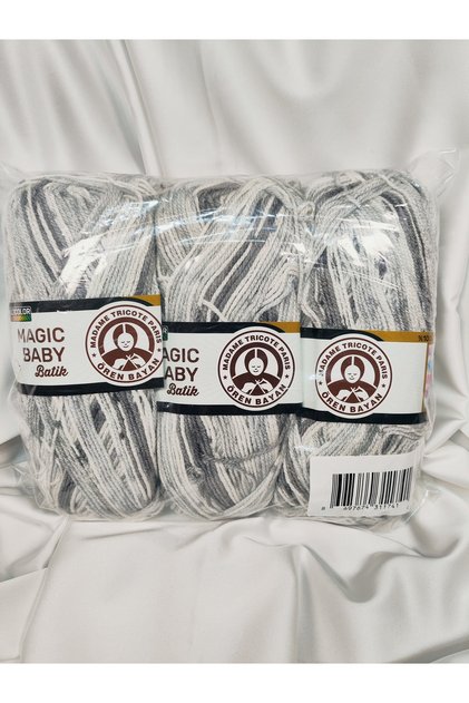 Magic Baby Ebruli Hand Knitting Yarn (3 Pieces) - Color: 405