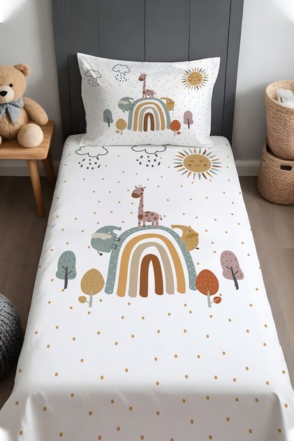 Safari Dreams Patterned Bedspread and Pillowcase