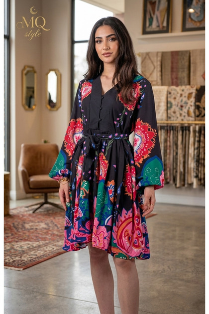 فستان نسائي قصير أ لاين A-line dress من style – عنوان الأنوثة الطاغية