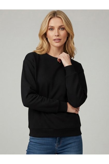 Women's Crew Neck Oversized Transitional Sweatshirt Pink