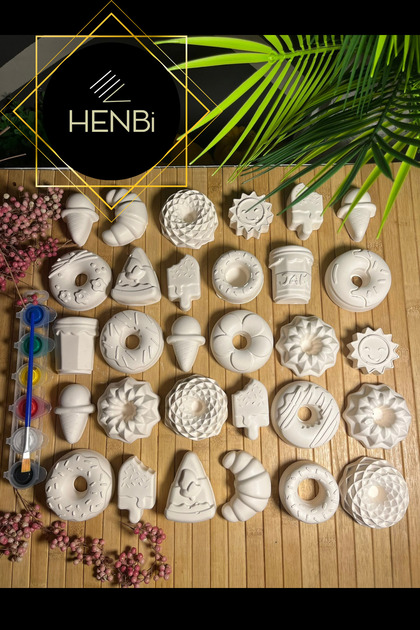 30 Adet (3D) Hepsi Büyük XL Taş Boyama Seti Donatlar Çiçekler Anne Ve Çocuk Etkinliği Taş boyama