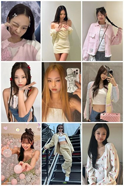 animeandyourworld BLACKPİNK JENNİE ROSE JİSOO LİSA 1 ADET FOTOKART