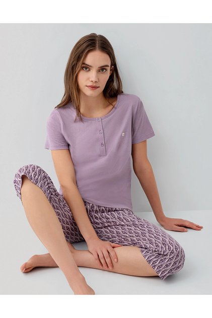 9183-X Women's Capri Double Set