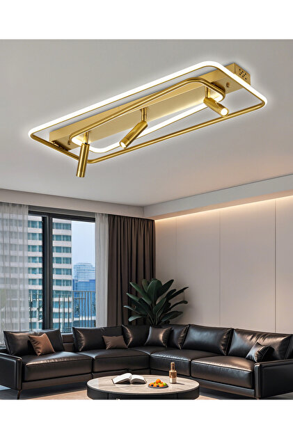 Damon Sıralı Eskitme 80 Watt Spotlu 3 Renkli Led Plafonyer Avize