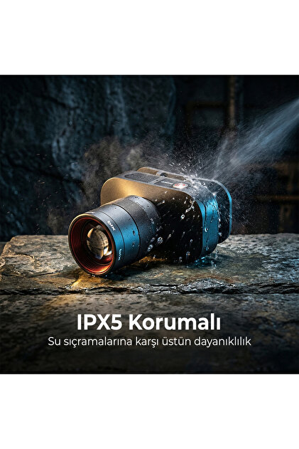 Bix BXT1FL Şarj Edilebilir 10W Kafa Feneri 750 Lümen 2500 mAh