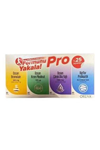 Orzax Ocean Formunu Yakala — Bromelain + Krom Pikolinat + Çörek