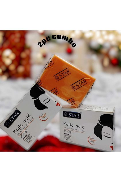 Kojic Acid Skin Brightening Soap 2PC Combo – Dark Spot Correcting Bar (2x135g)