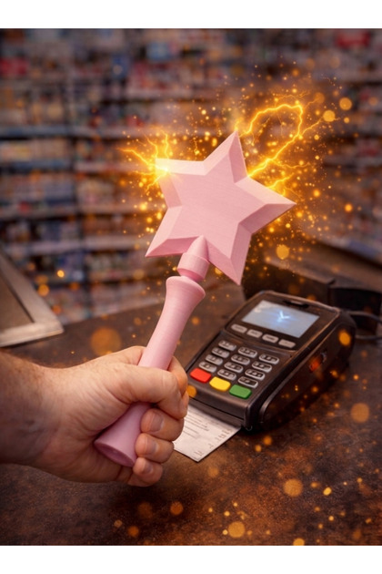 Special Design Fairy Wand Credit Card Case Wand Card Holder