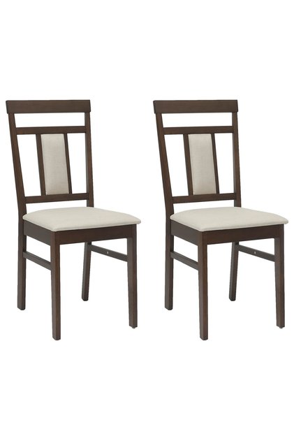 Scaun de sufragerie 2 pcs Maro deschis și deschis