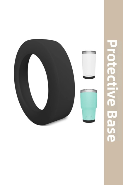 Protective Silicone Coaster Base - Small Size - Black 6.5 cm Aerolight Iceflow Compatible