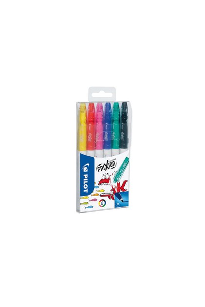 Set de 6 markere Frixion Colors cu vârf rotund de 2.5 mm, culori asortate