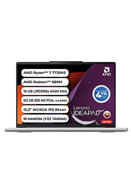 LENOVO IdeaPad Slim 5 AMD Ryzen 7 7735HS 16 GB LPDDR5x 6400 MHz