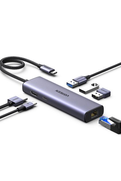 Revedok 6-in-1 3*USB 3.0, 4K/30Hz HDMI, 100W PD Type-C, RJ45 Port Çoklayıcı Hub, 15598