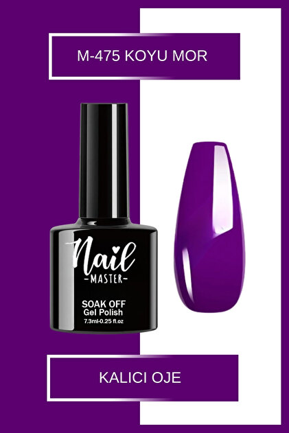 Nail Master M834 Kalıcı Oje 7,3 ml Simli Mor - Fiyatı, Yorumları