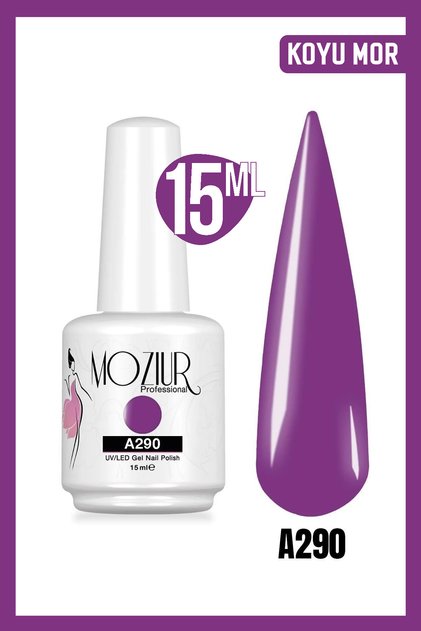 Kalıcı Oje UV Led A290 (MOR SERİSİ) 15ml