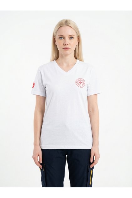 112 Emergency Health V-Neck T-Shirt Unisex