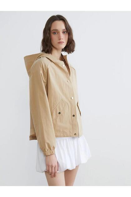 Hooded Oversize Women's Jacket (S6)