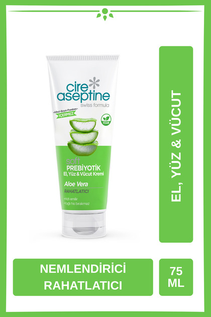 Cire Aseptine Soft Aloe Vera Prebiyotik Nemlendirici Bakım Kremi