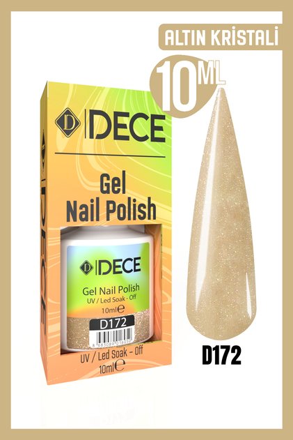 Kalıcı Oje Uv Led D172 (IŞILTILI SERİ) 10ml