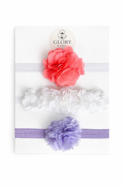 3-Piece Baby Bandana Set Floral