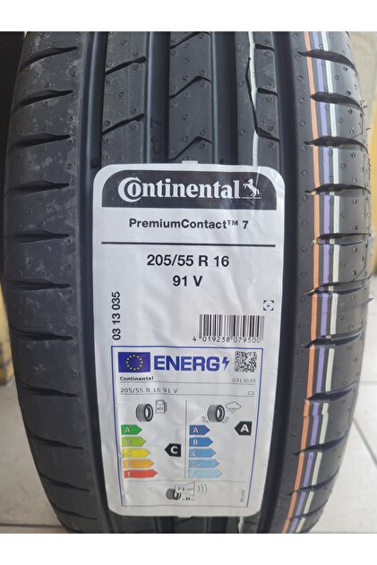 Continental 205/55R16 4本セット送る無料サマータイ Continental 205/55r16 Premium Contact7 91V Set Olarak (4ADET