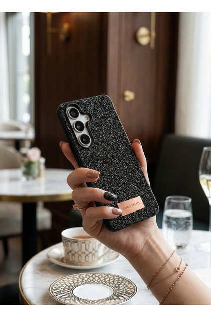 Shiny Mosaic Rhinestone S Glittery Design Diamond Luxury Cover Compatible with Samsung Galaxy S26