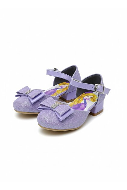 PATK BEBE Girl's Lilac Color Princess Stylish Evening Dress Shoes with  Tiny Heels- Trendyol