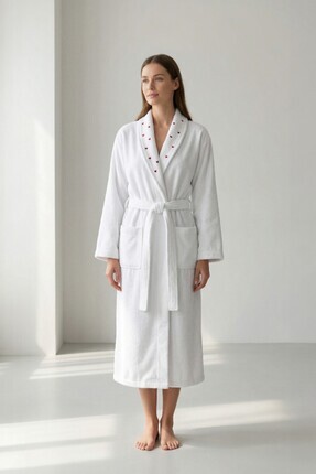 Miespiga Unicorn Embroidered Children's Muslin Bathrobe- Trendyol