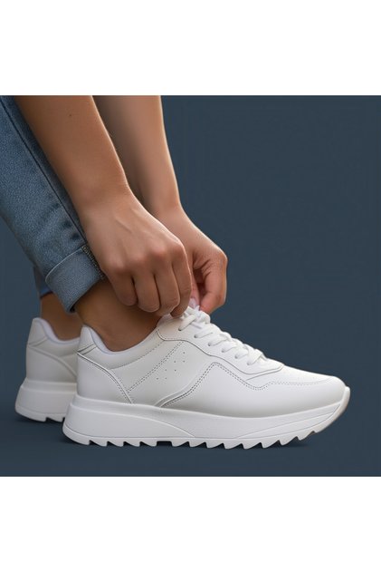 Günlük Kullanım Rahat Ve Şık Spor Ayakkabı Kadın Sneaker