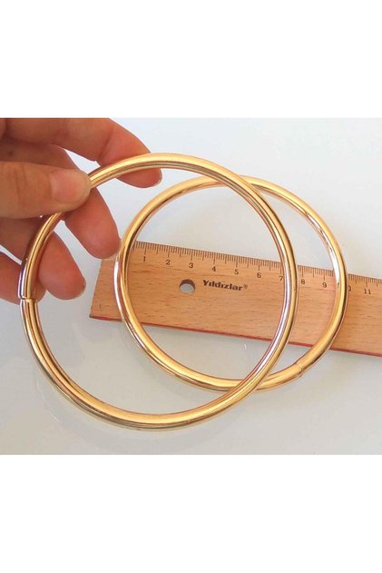 10 cm Light Gold Color Metal Bag Handle