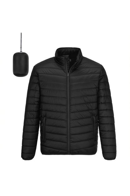 Winter Jacket for Men Foldable Puffer Down Jacket Cold Weather Coat Thermal Quilted Breathable for
