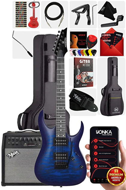 Maxword DG-34RD-50AMP Kelly Kasa Floyde Rose 2x Zebra HH Manyetik