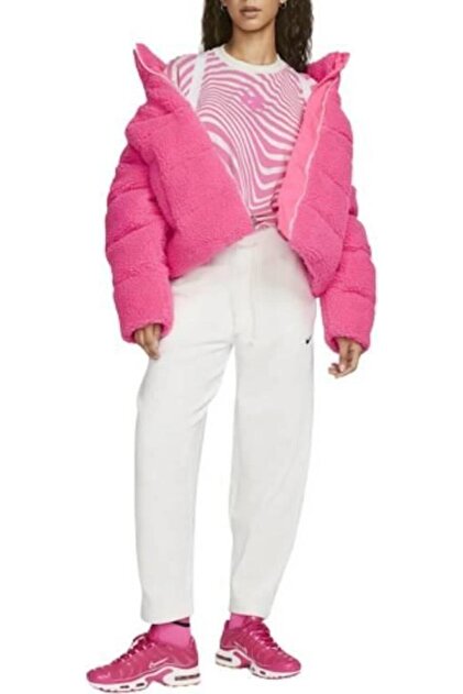 Nike W Nsw Tf Synfl City Shrpa Jkt | KADIN | pembe mont DQ6869-639