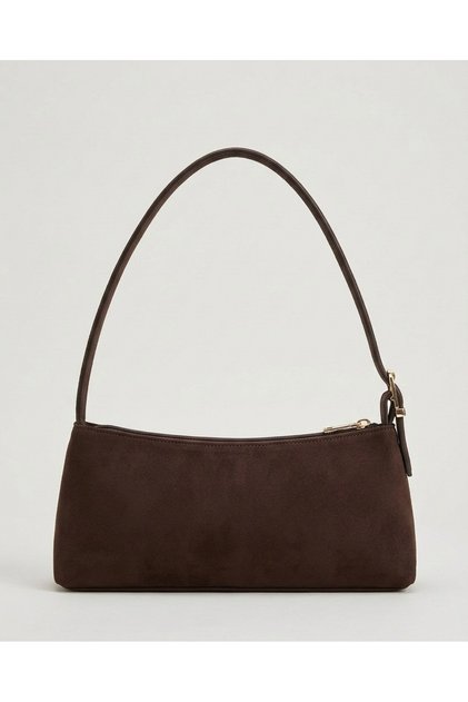 Suede Women's Baguette Hand and Arm Bag Shoulder Bag