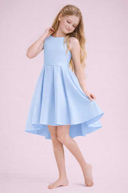 graduation dress up diliman Short White Graduation Party Dress with String Bodice– PromGirl main image 1