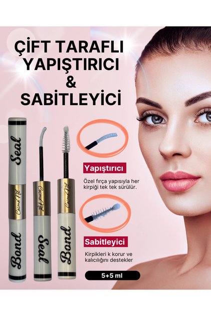 Çift taraflı Yapıştırıcı & Sabitleyici ;Şeffaf express kirpik yapıştırıcısı