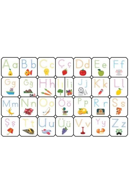 Türkçe Alfabe 105 cm X 70 cm