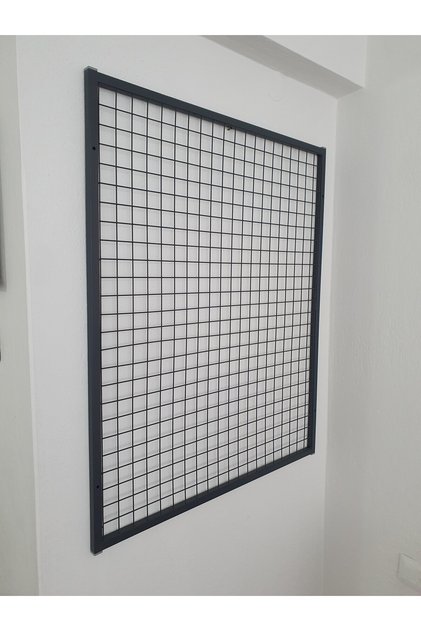 TEL PANO 80X100 CM 4X4 SIK TELLİ DUVARA MONTE RENK: MAT SİYAH