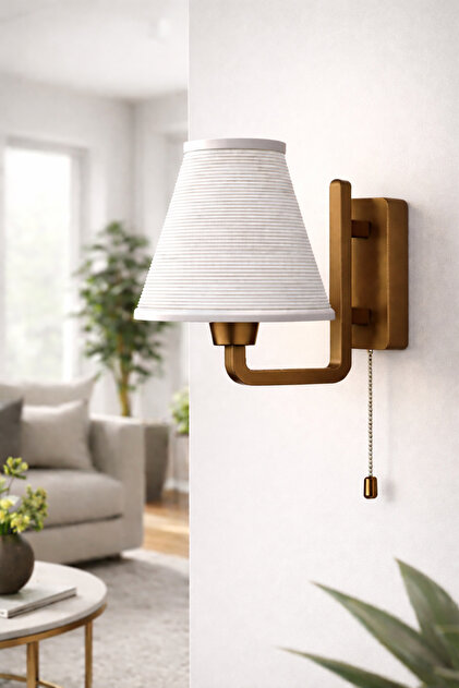 Modern Wall Sconce Color Chain Switched E27 Bedroom Living Room Lighting - Electric